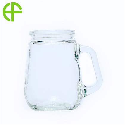150ml hvítt handfang glerflaska