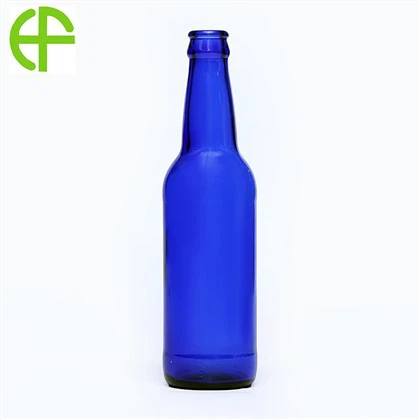 330ml Sapphire Blue Dexin bjórglerflaska